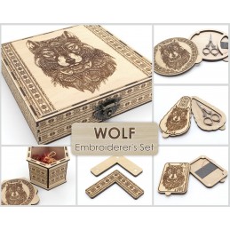 Wolf. Royal embroidery kit....